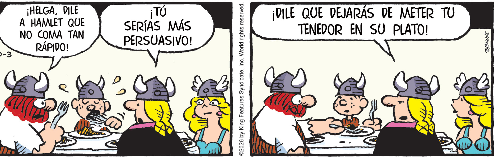 Hagar The Horrible (Spanish) for Sat, 24 Oct 2026